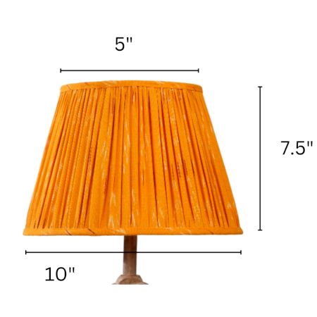 Orange Ikat Empire Lampshade Small